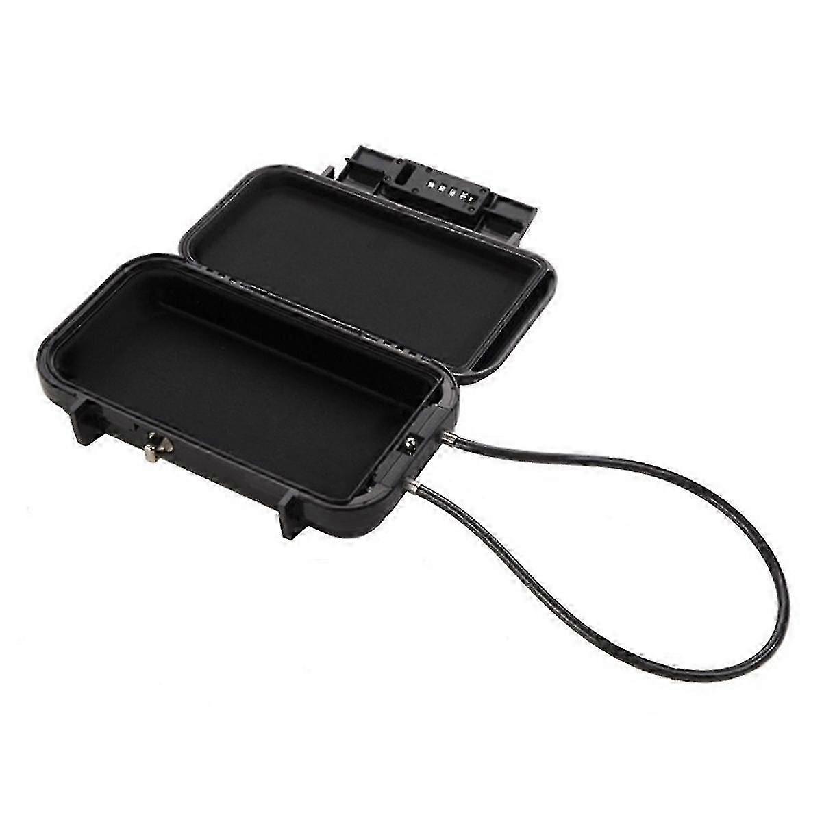 Waterproof Transparent Travel Safe Lock Box with Password Security Storage for Phone Wallet Keys Outdoor Use