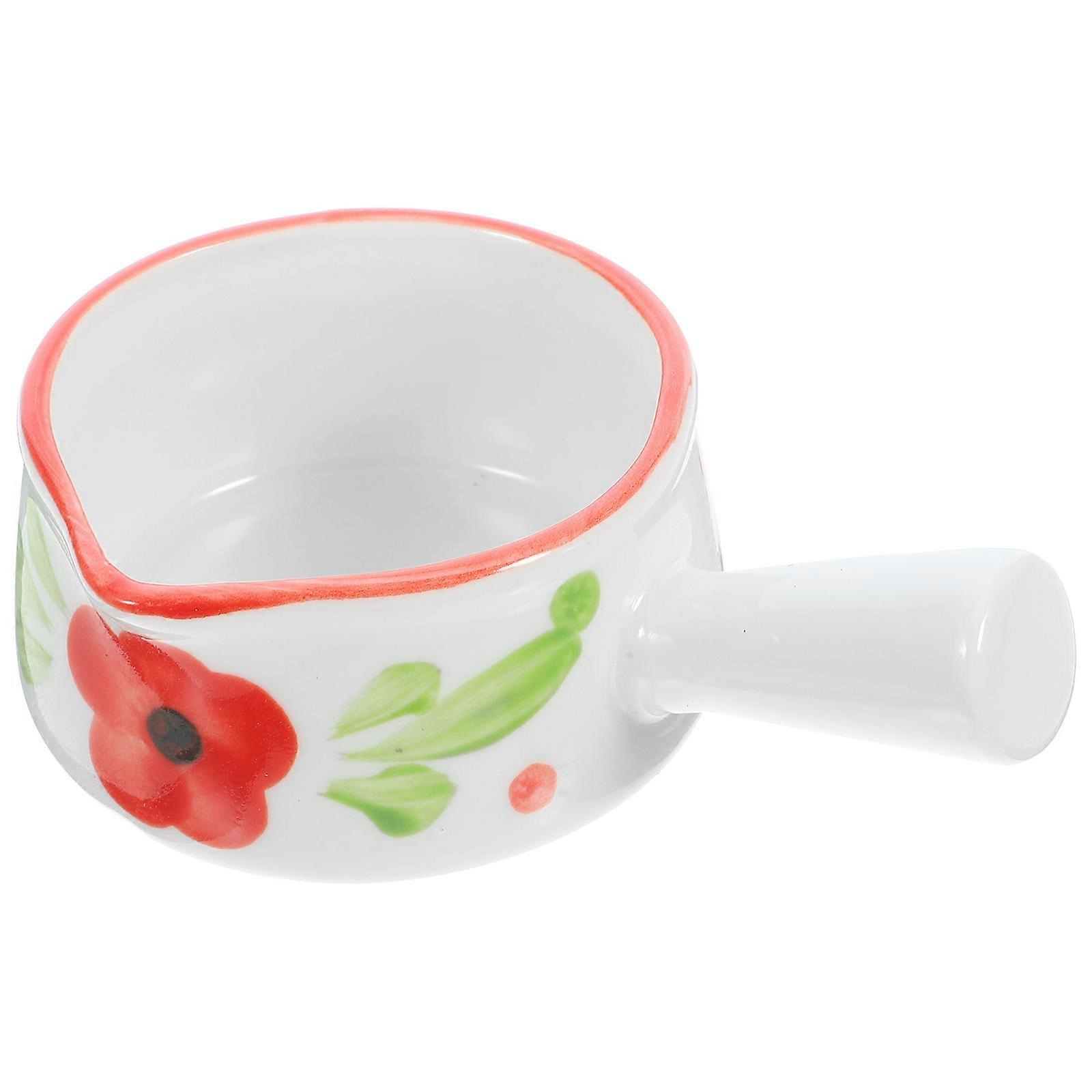 Mini Ceramic Milk Jug Small Serving Bowl for Home Use Cafe Restaurant Assorted Color 1Set