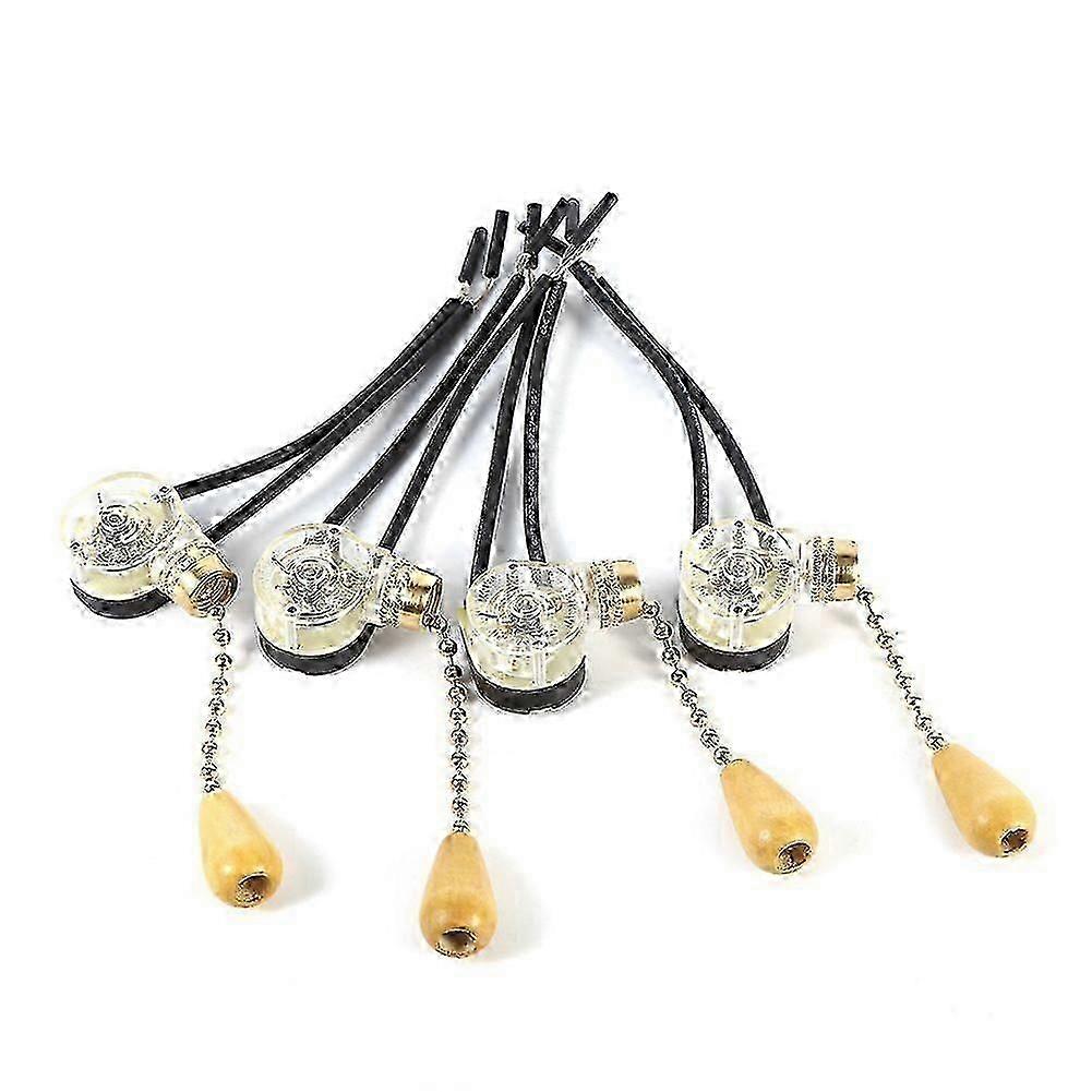 4Pcs Universal Home Ceiling Fan Lamp Wall Light Replacement Pull Chain Cord Switch 250V 125V