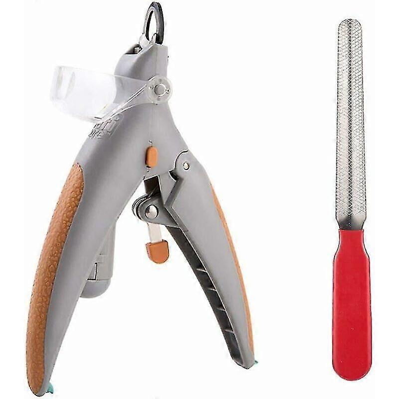 Hylotele Illuminated Cat Pet Nail Clippers Cat Claw Cutter Cat Nail Scissors Cat Nail Cutter With LED light 5x magnification with nail file