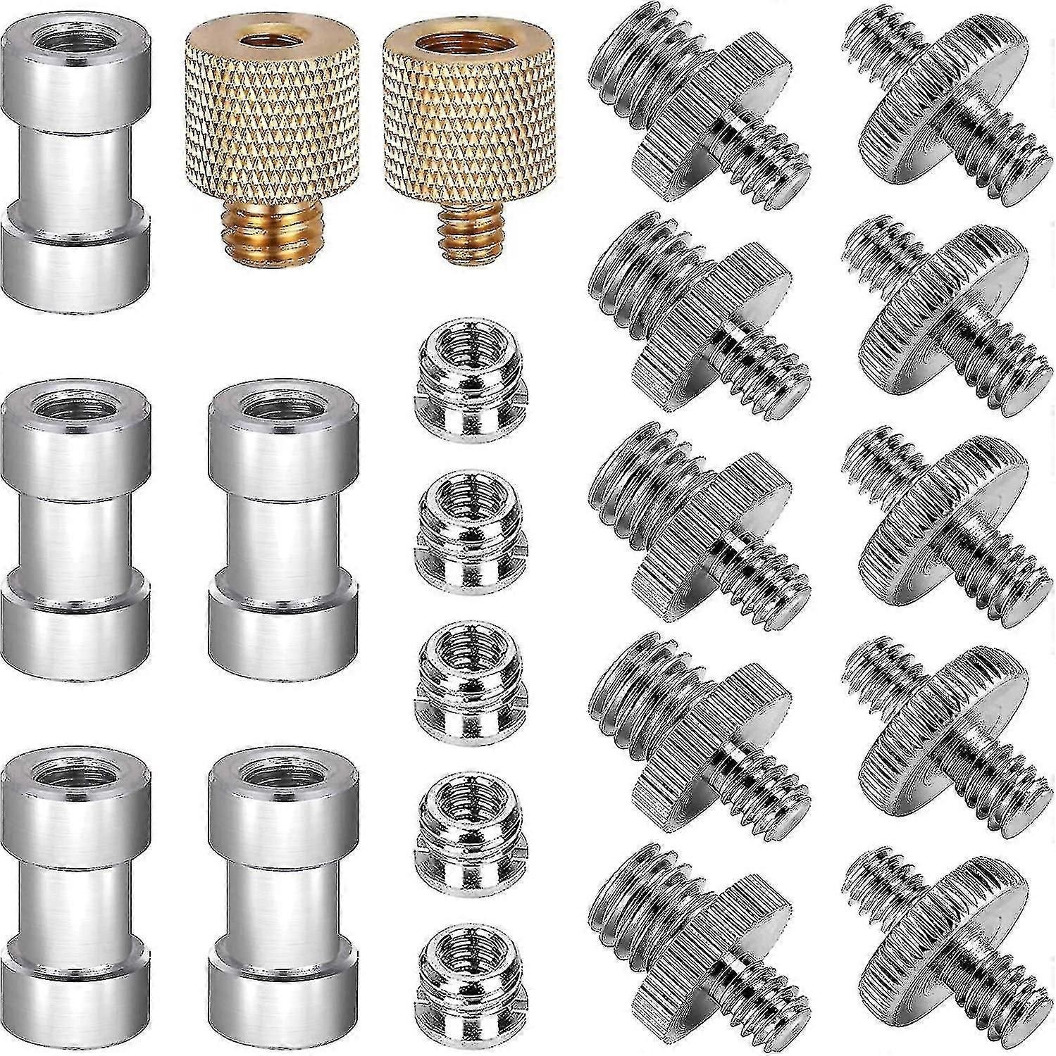 1pc Camera Adapter Screws, 1/4" To 3/8" Tripod Screw Thread Adapter For Flashes Converter For Monopodnew