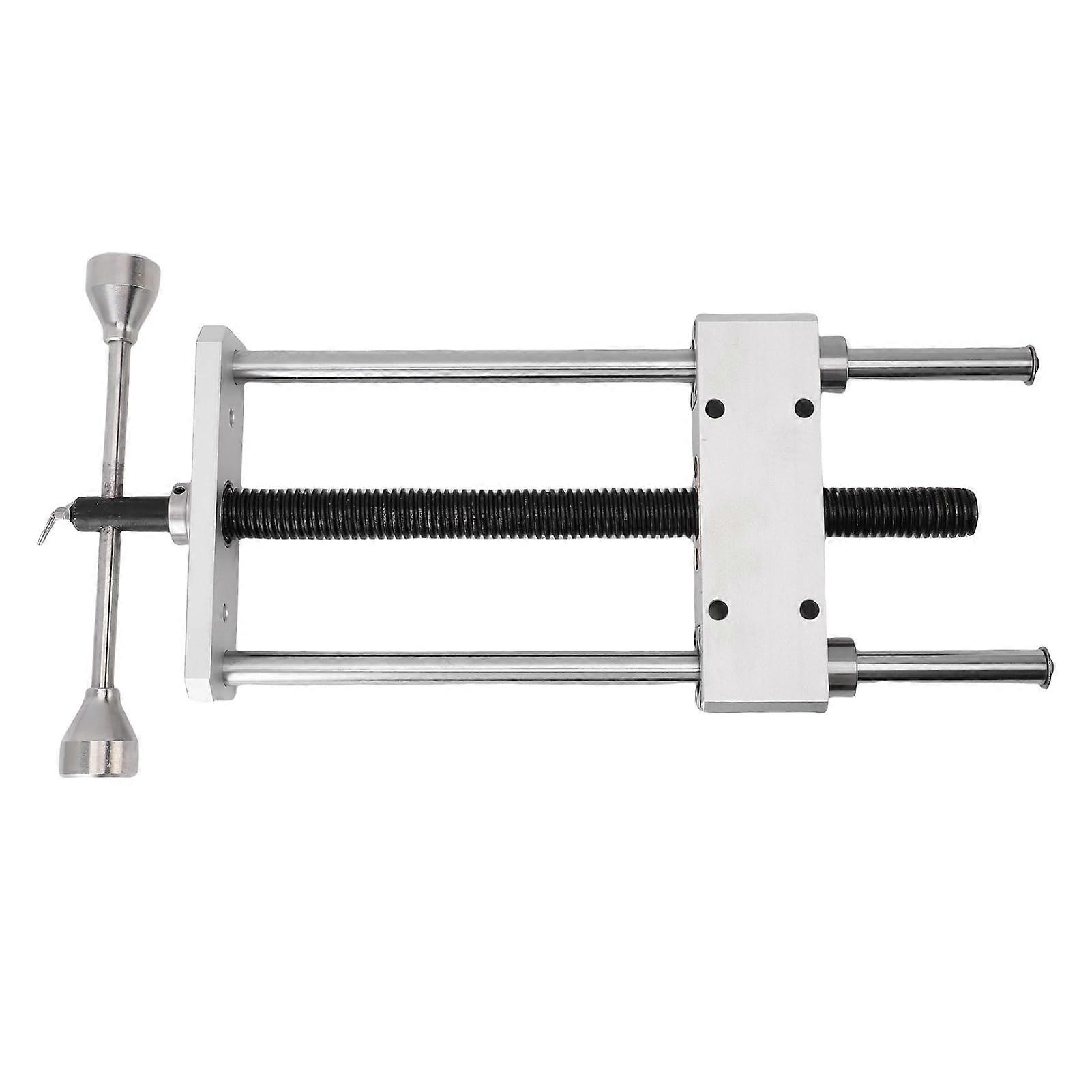 Woodworking vise clamp, performance dualbar vise, CNC precision bench vise with nonslip rubber pads for wood