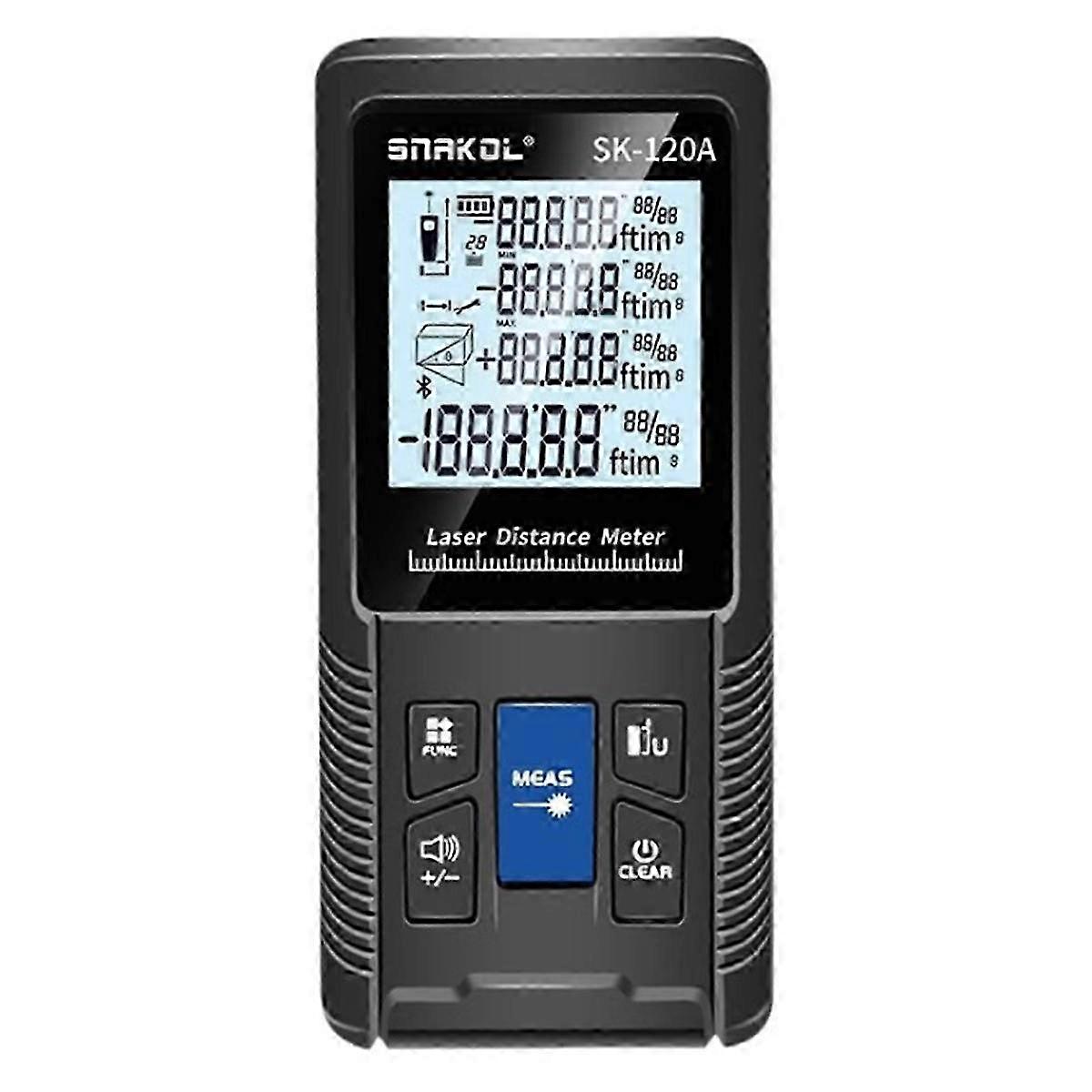 SNAKOL 120M Laser Tape Measure - Professional Digital Rangefinder for Distance Meter with Laser Technology