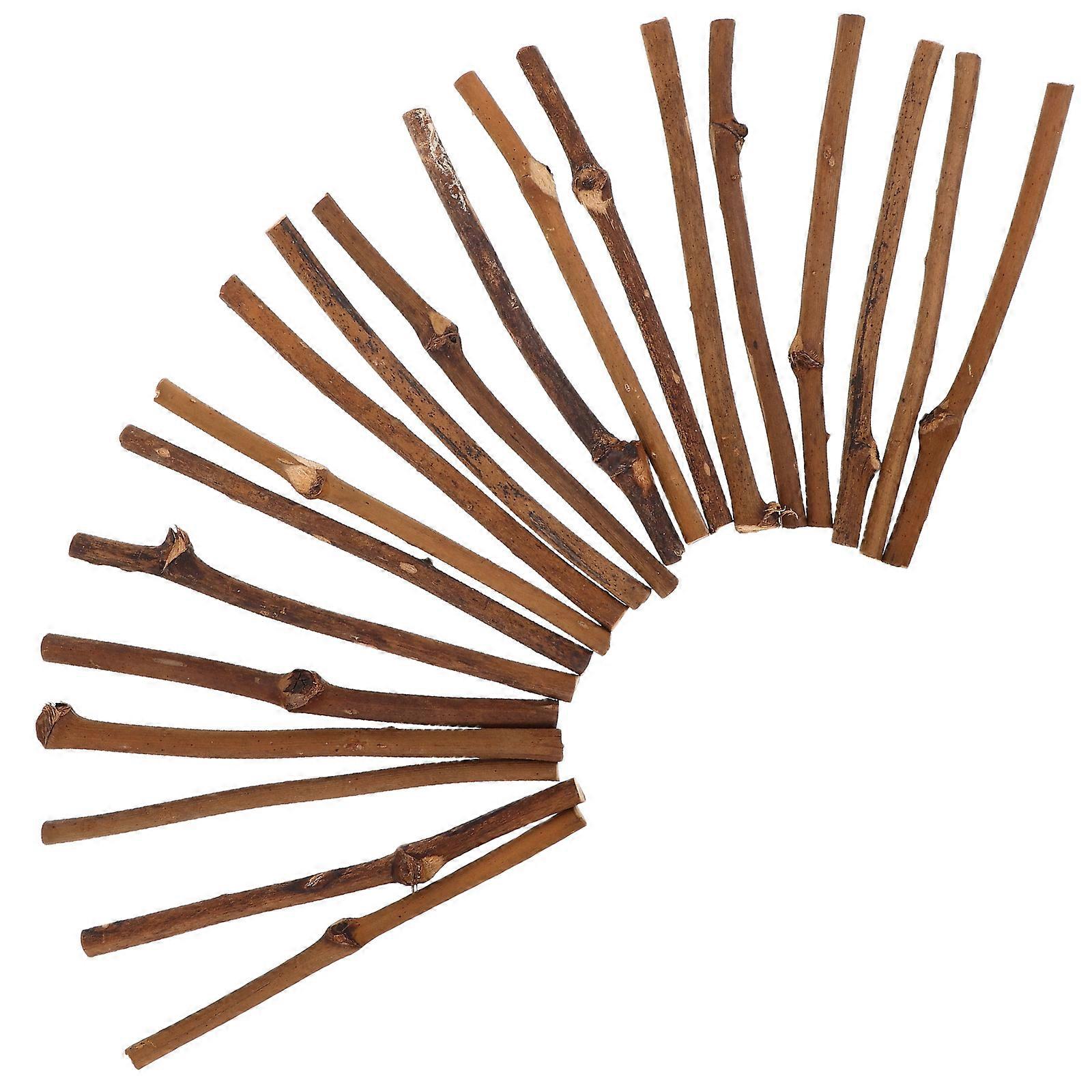20 Pcs Natural Dried Wood Sticks for DIY Crafts, Rustic Decor, Holiday Projects, and Creative Home Arrangements