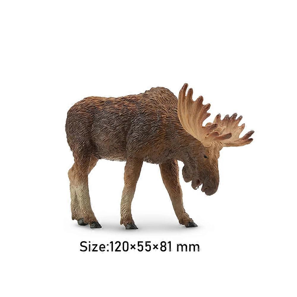 Toymany Simulering American Bison Wildlife Djurmodell Leksak Minifigurer Dockor Actionfigurer Leksak