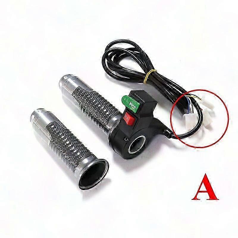 60V 3-Speed Throttle Handle with Horn Switch for Harley Citycoco Scooter E-Bike Motorcycle Modification