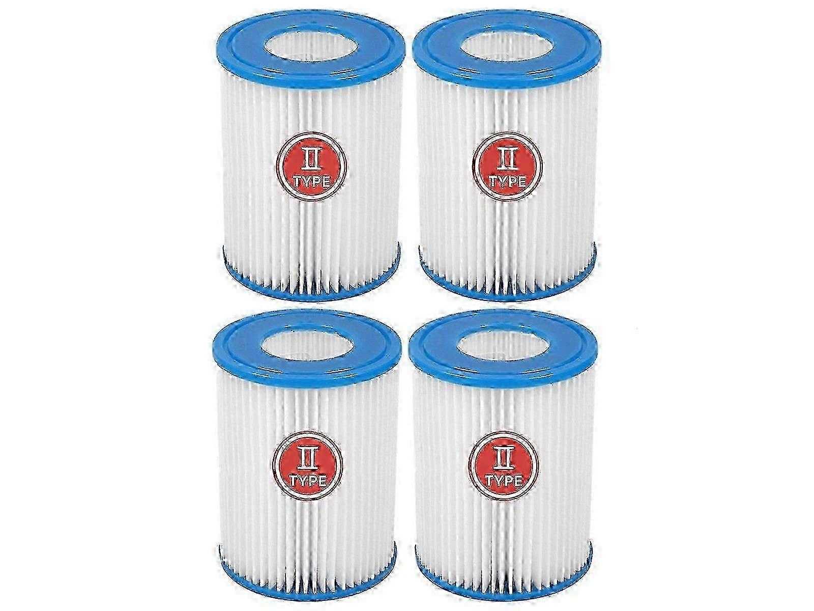 4Pcs Schwimmbad Pumpe Patrone Filter für Bestway Typ II Filter