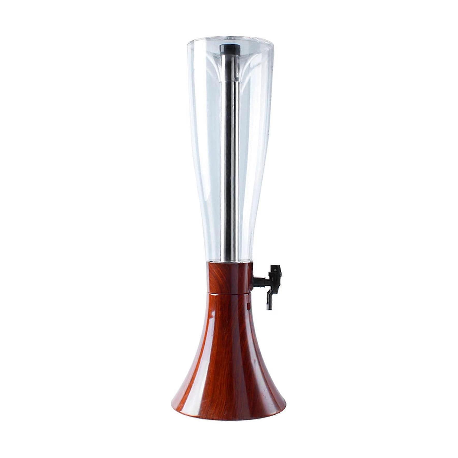 Drinks Dispenser for Parties 4L Beer Tower, Removable Stainless Steel Ice Tube, Easy Clean Ref: 2219