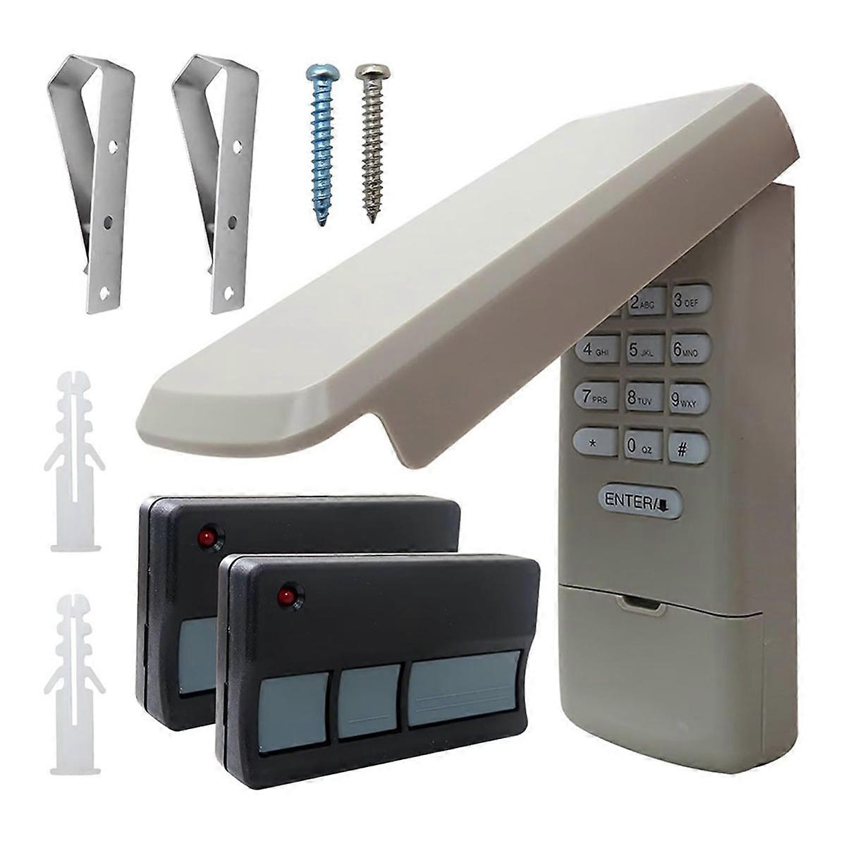 Upgraded 373LM Garage Door Opener Keypad Remote for Yellow Learn 8010, 8065, 8075, 8155, 8160, 8165