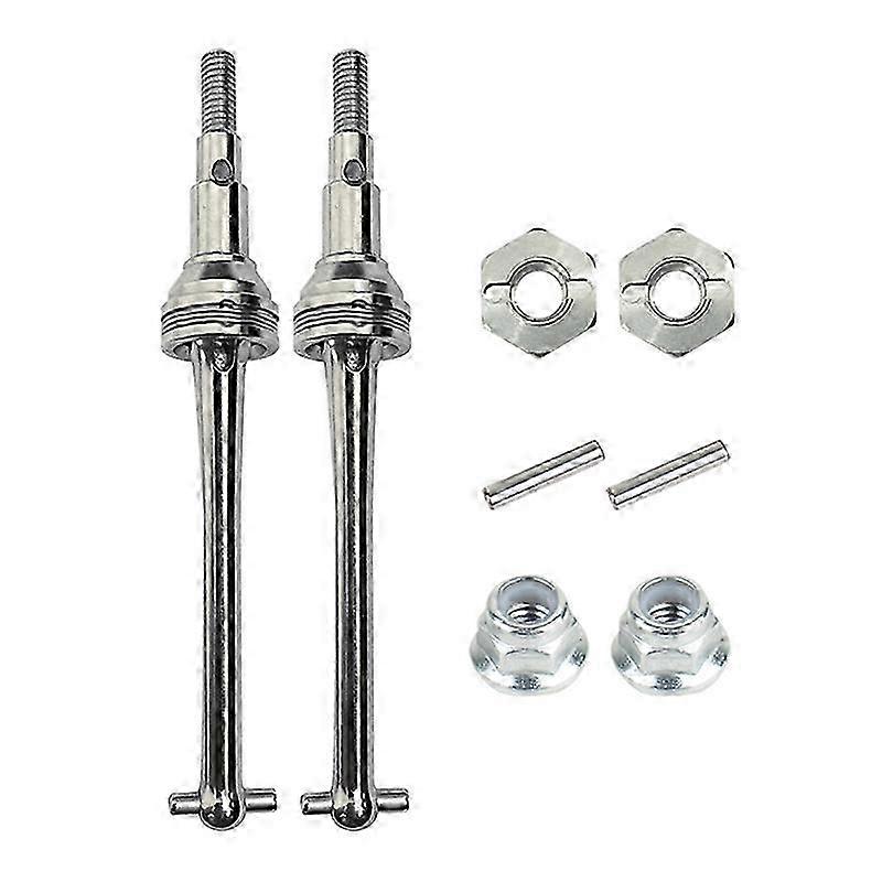 Metal Front Drive Shaft CVD for Go H Series RC Cars with 12mm Wheel Hex, Upgrades for 1/16 Scale Models