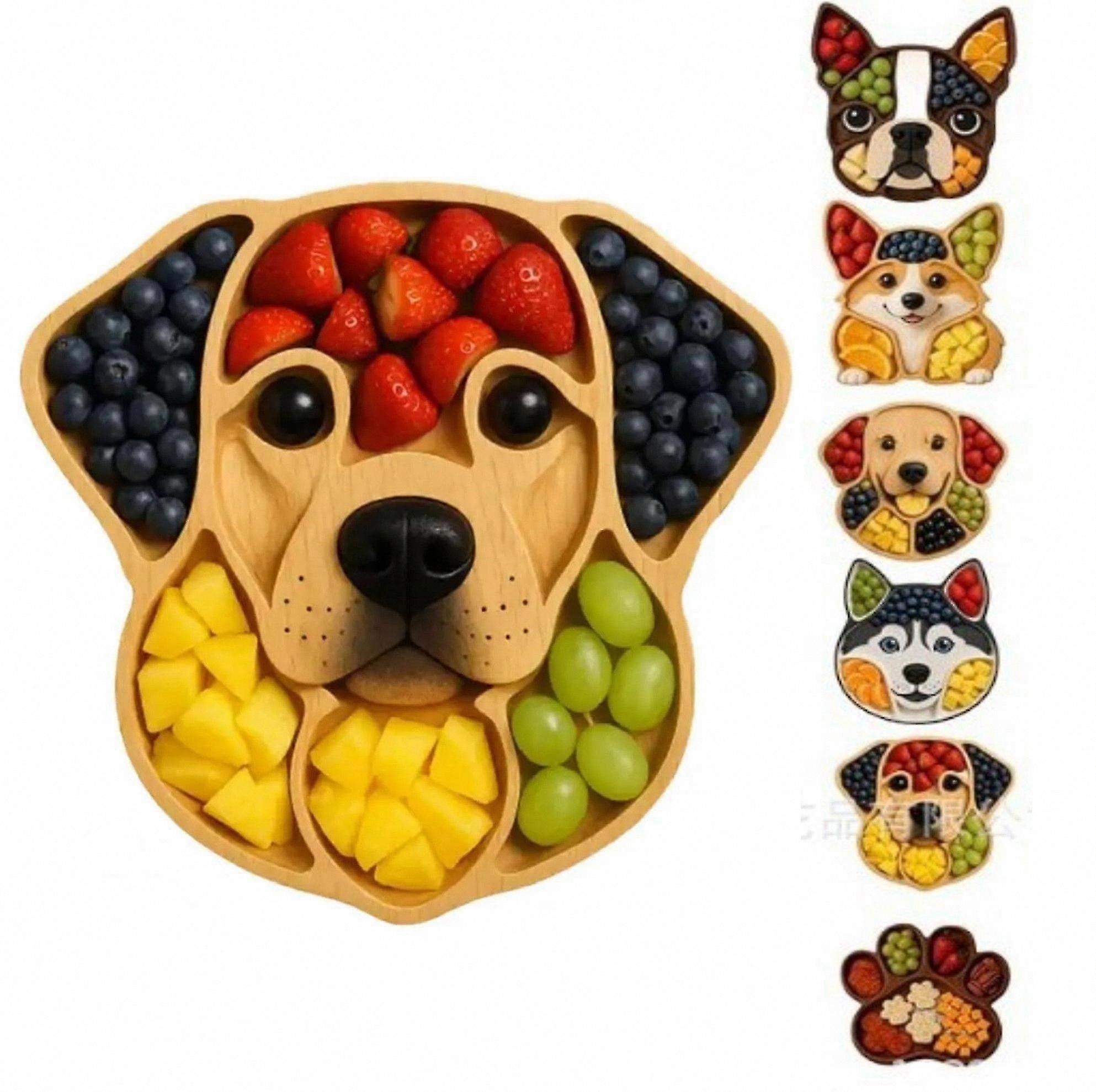 Pet-Friendly Snack Platter, Dog-Shaped Cheese and Meat Board for Parties, Birthdays, and Spring Gatherings