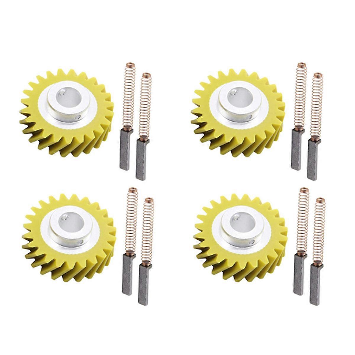 2X W10112253 Mixer Worm Gear W10380496 Carbon Brushes for 5K45SS 5K5SS Mixers Replace Parts 4162897