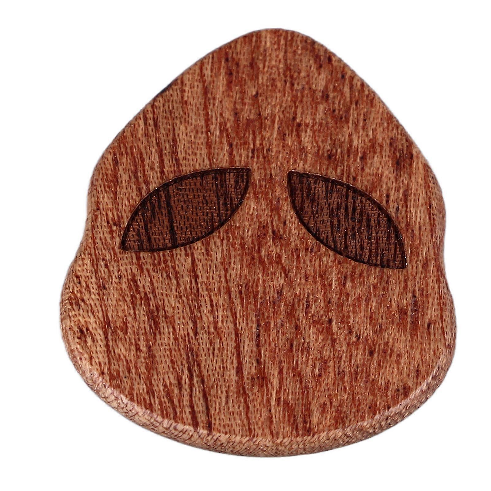 Cool Skull Guitar Pick Type A Sapele Solid Wood Halloween Accessory