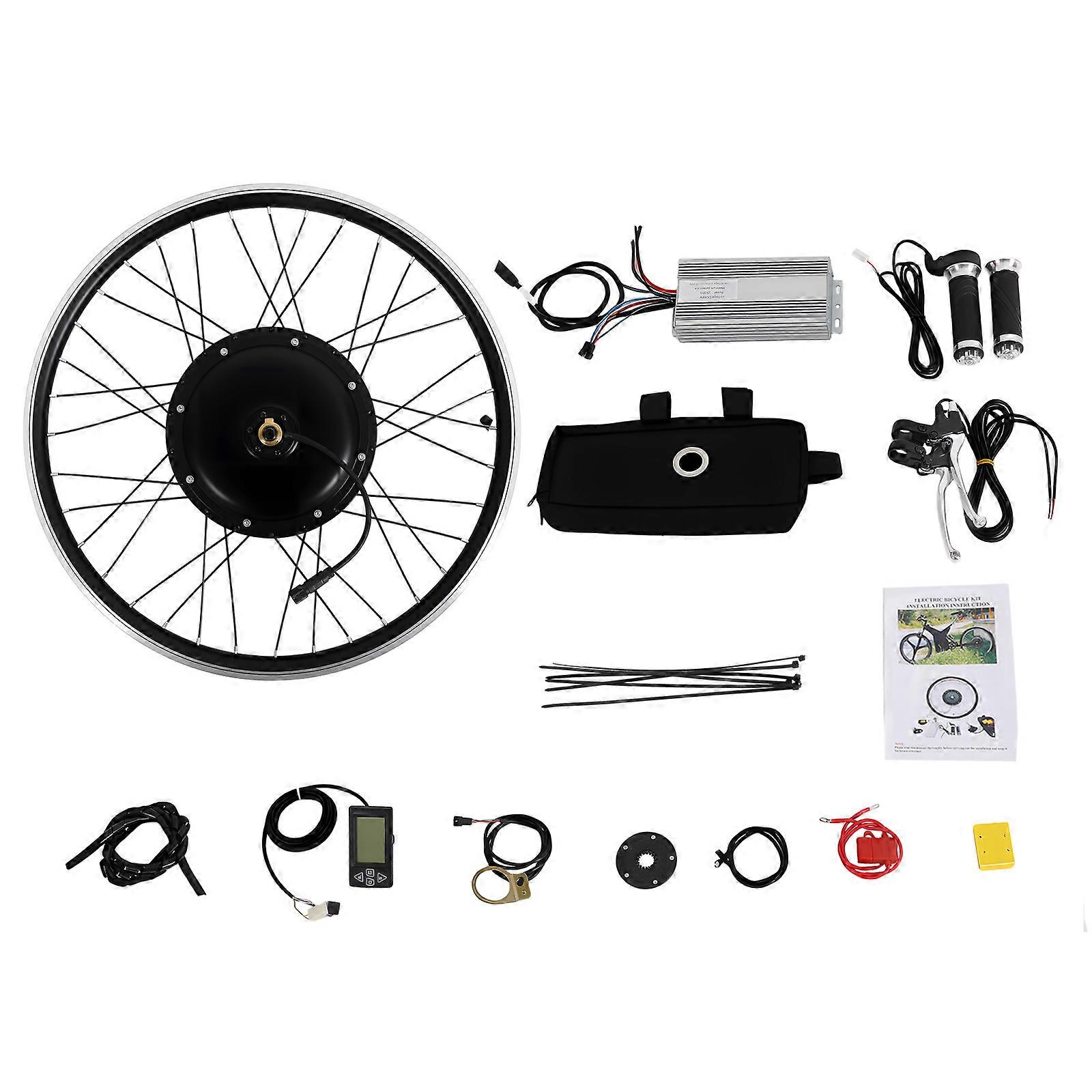 1500W 48V Fahrräder Motor Kit mit LCD-Display + Controller passend für 26 Zoll Fahrrad