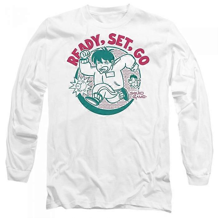 Squid Game Unisex Adult Season Three Ready Set Go Long-Sleeved T-Shirt