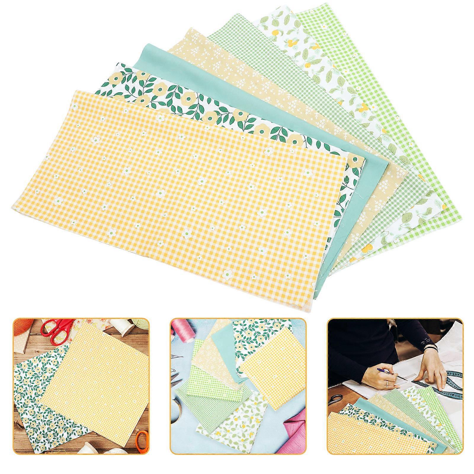 Craft Fabric Cotton Sewing Cloth Floral Pattern Sheet Square Shape Twill Material Diy Projects