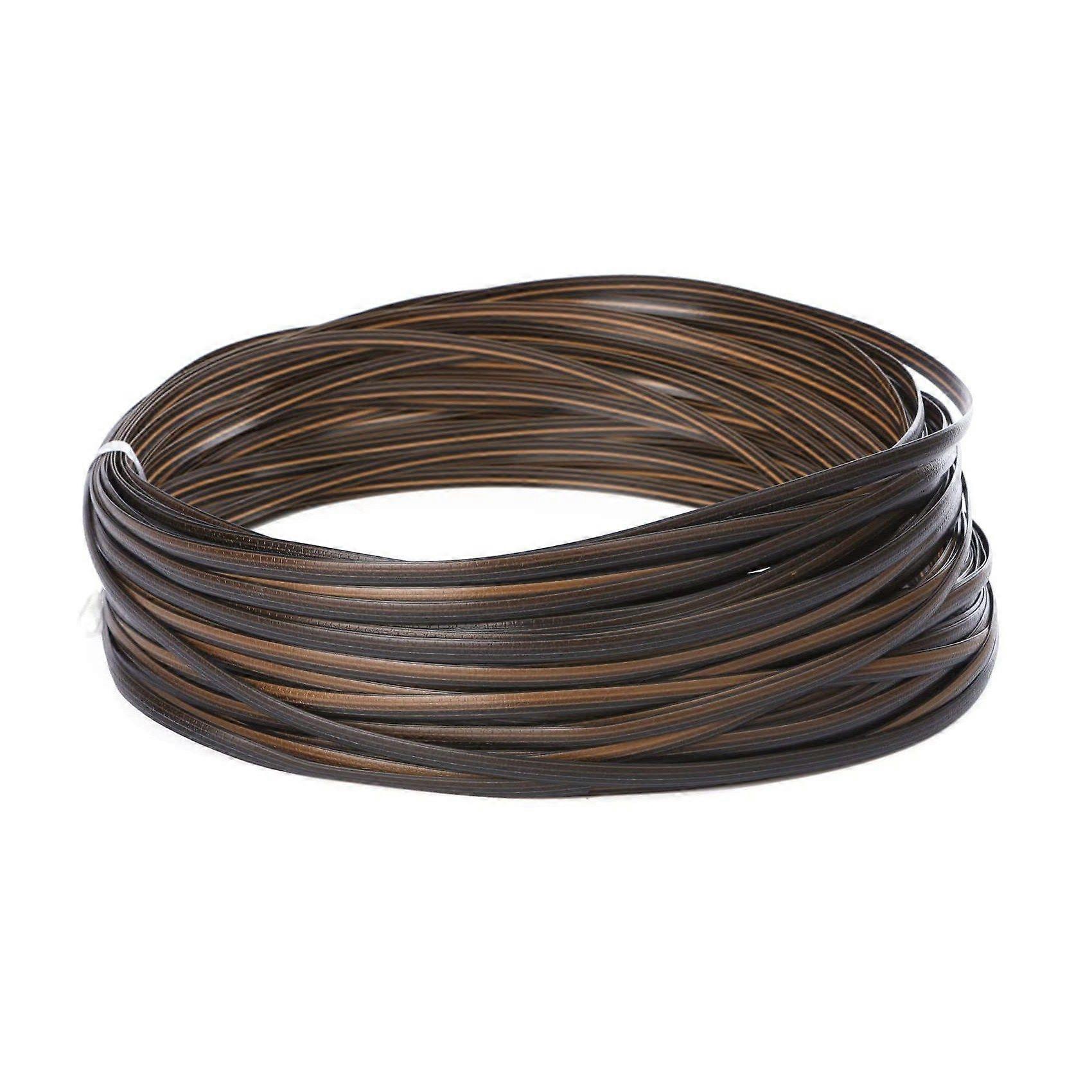Coffee Gradient Flat Synthetic Rattan Weaving Material Plastic Rattan for Knit and Repair Chair Tab