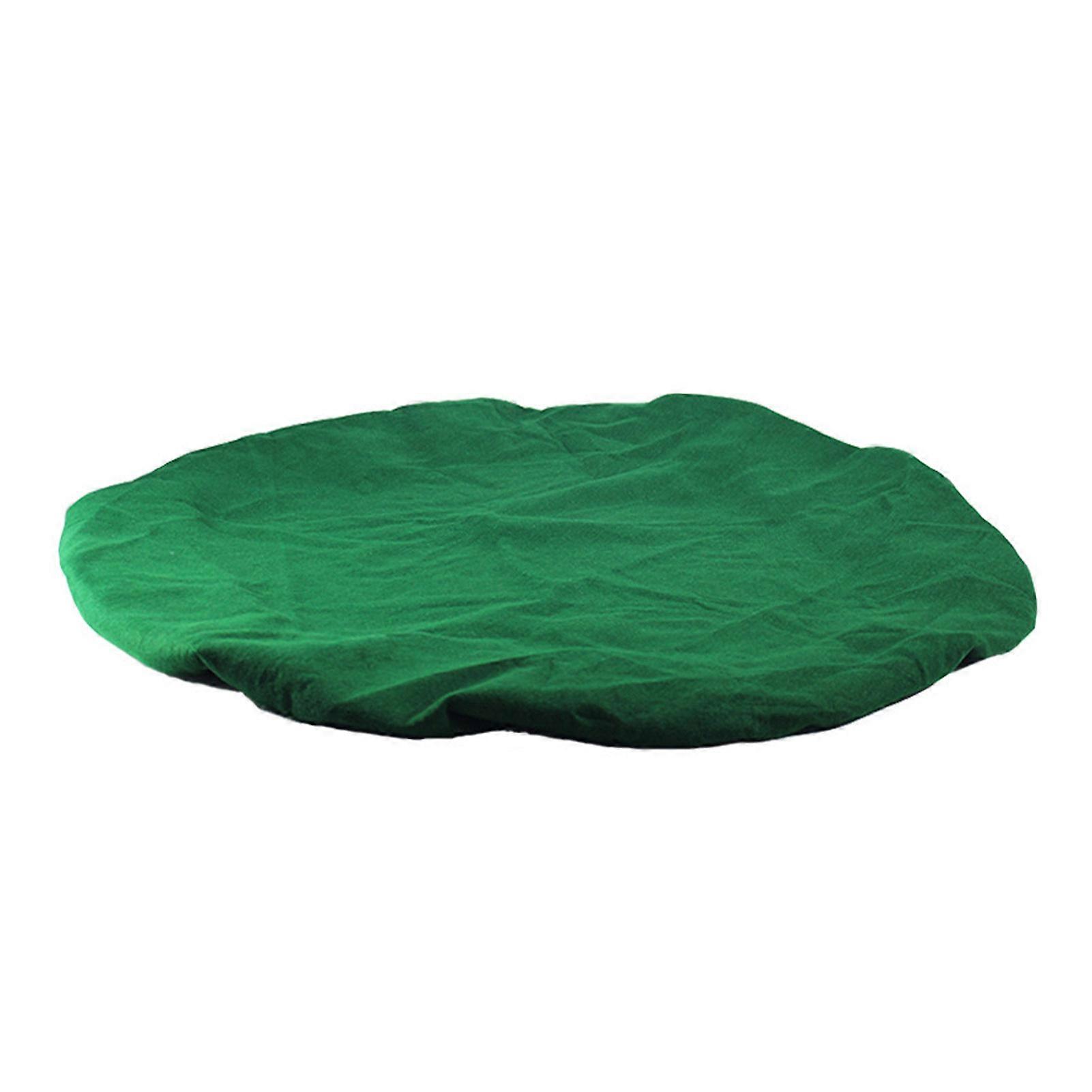 Round Green Felt Card Table Game Cover Table In Style Green Baize Cloth For Card Table