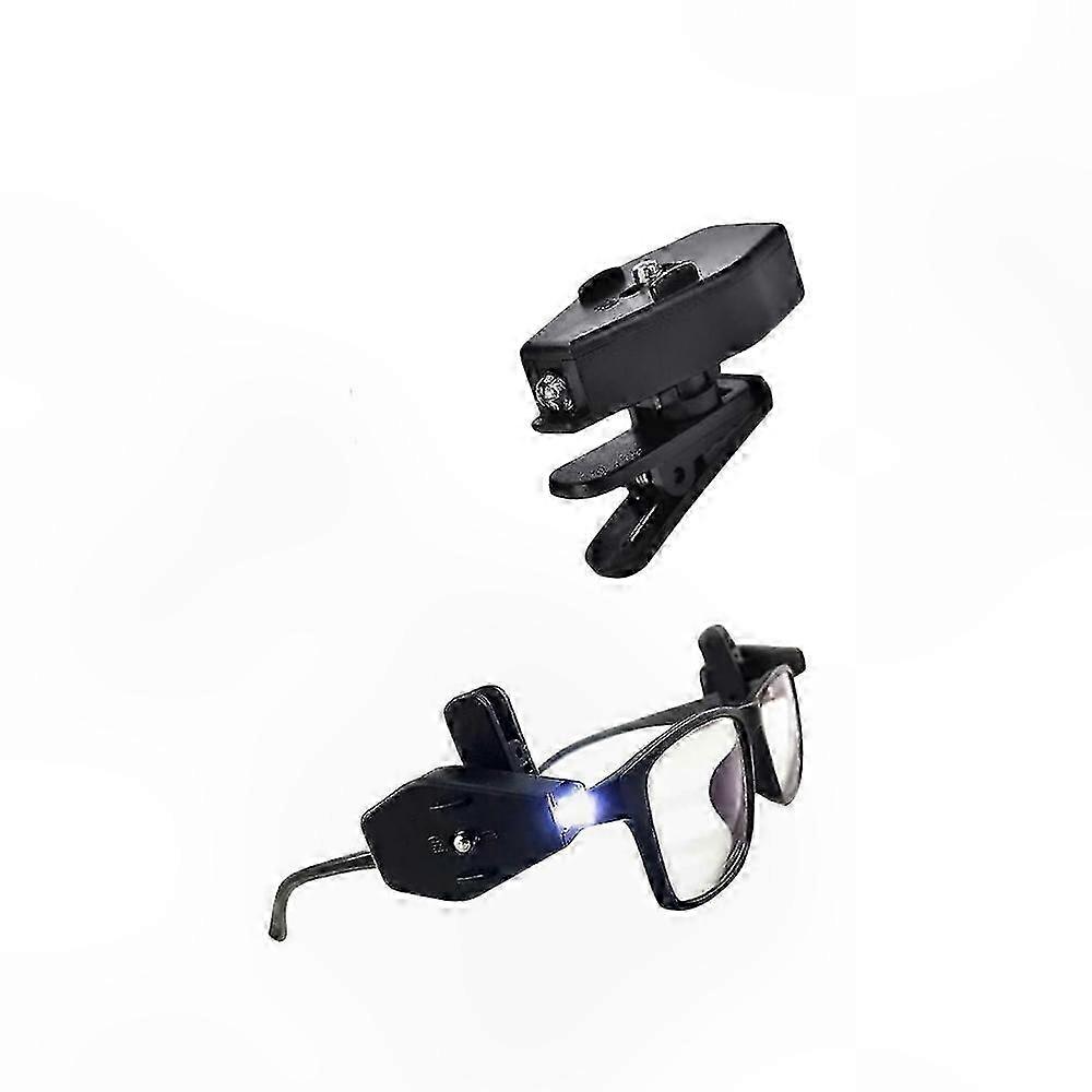 LED Reading Light for Glasses, Flexible Universal Book Light with Clip