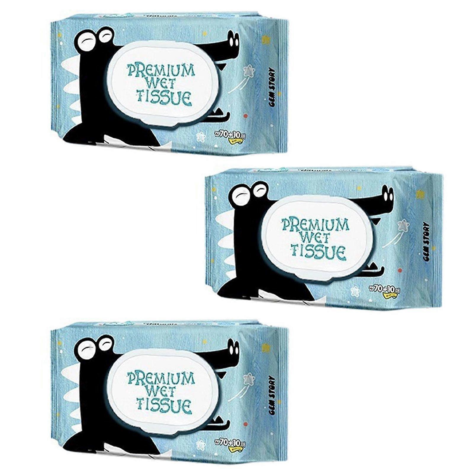 Baby Wipes 80 Count, Gentle Hypoallergenic Wet Tissue for Sensitive Skin, Ideal for Diaper Change, Travel & Daily Use