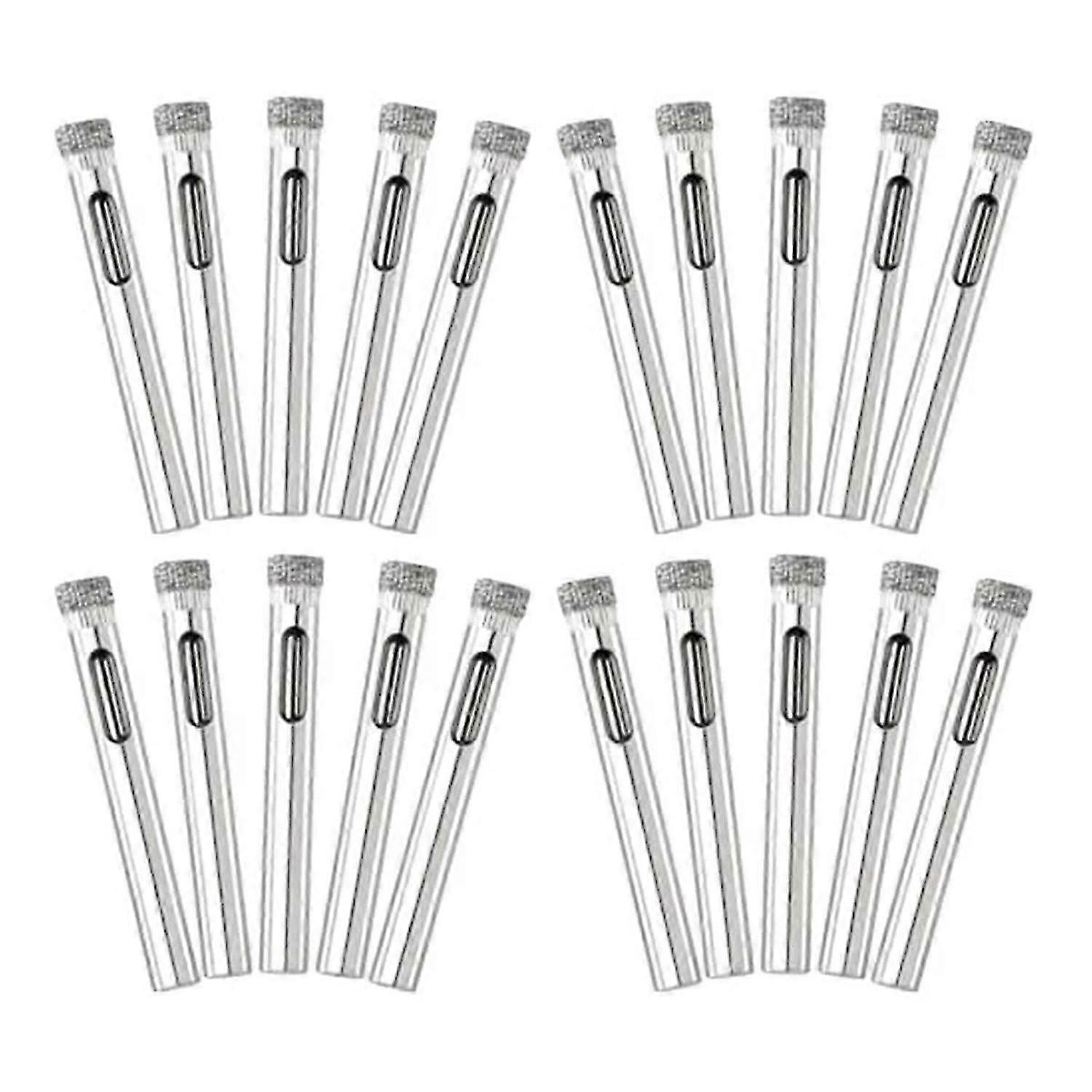 20 Pack Diamond Drill Bit Set,6mm Small Diamond Hole Saw Kit