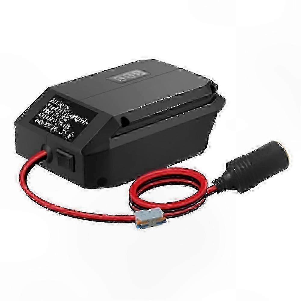18V to 12V Step-Down Converter Adapter for Cordless Tools, Compatible with Cigarette Lighter Socket