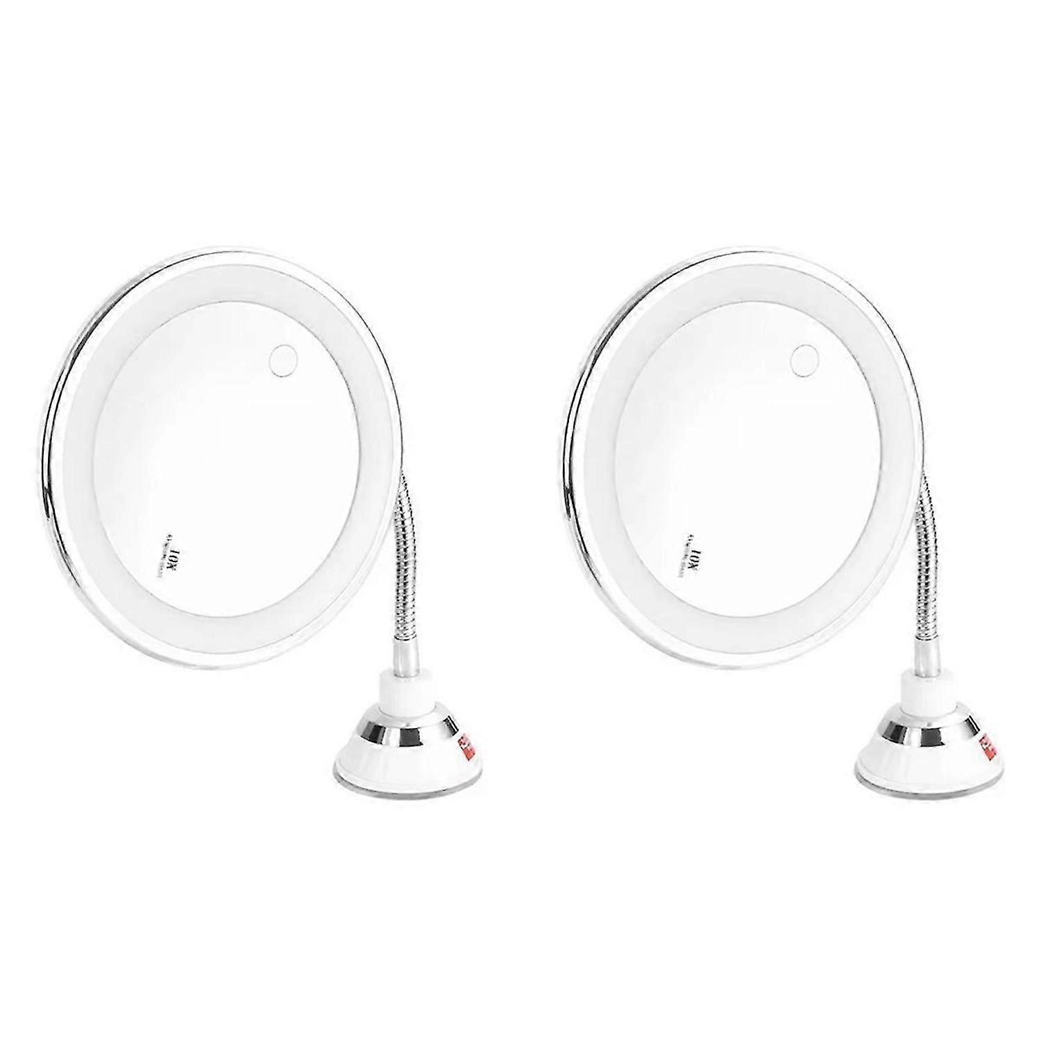 Makeup Mirror with LED Light 10X Magnifying Mirror