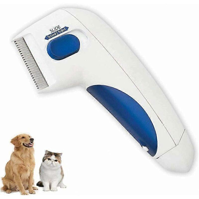 Electric flea comb for pets, electric comb for cleaning pets with lice, electric