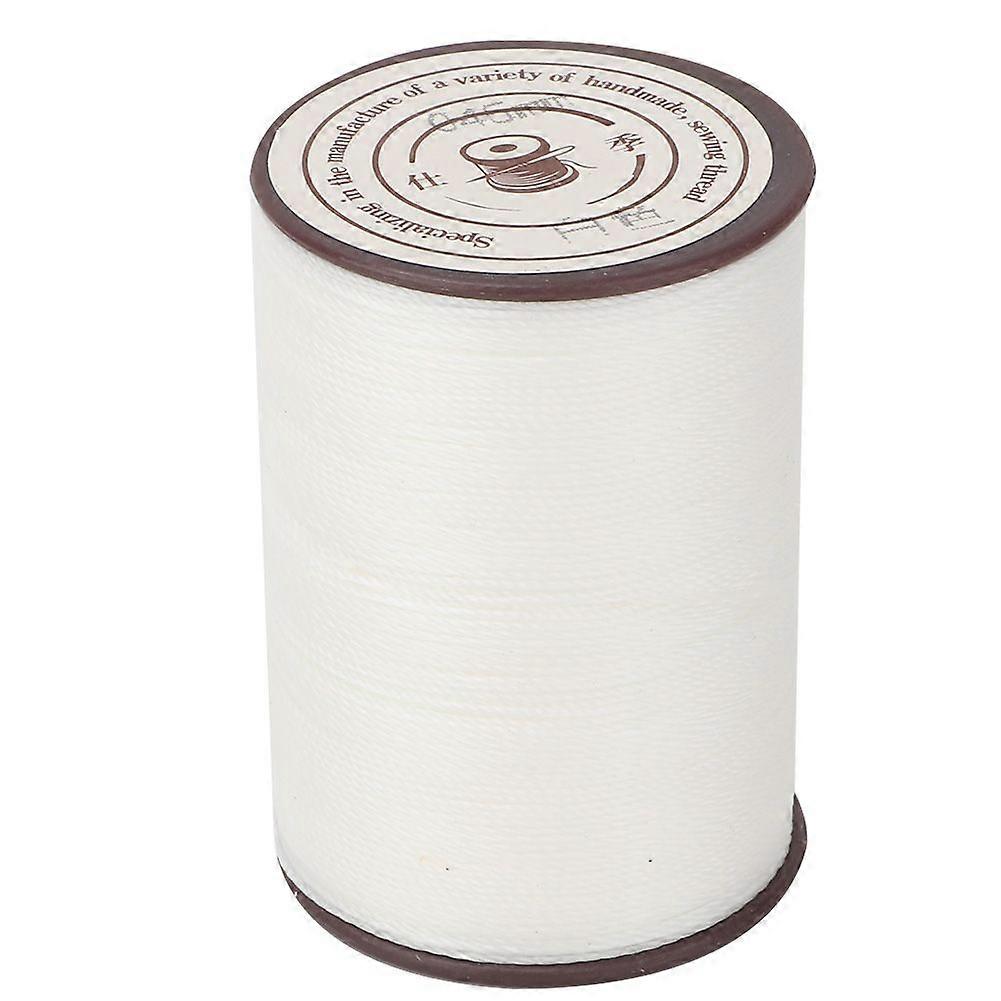 0.45mm Leather Sewing Wax Cord 160m/Roll Handwork Knitting Craft Wax Thread(White)