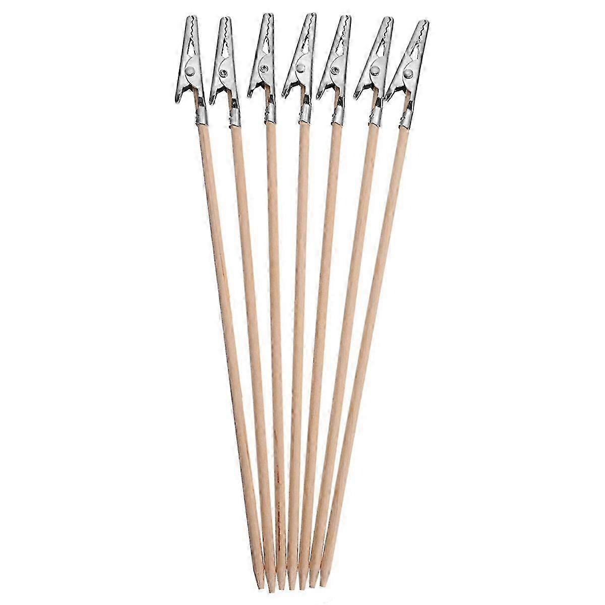 100 pcs bambou alligator clips longue queue photo support mémo clip