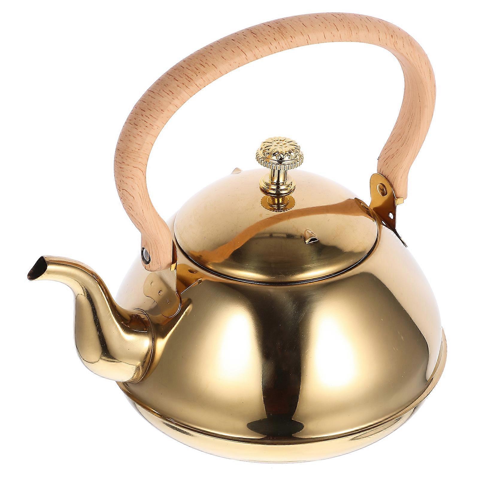 Stainless Steel Teapot with Handle for Brewing Tea