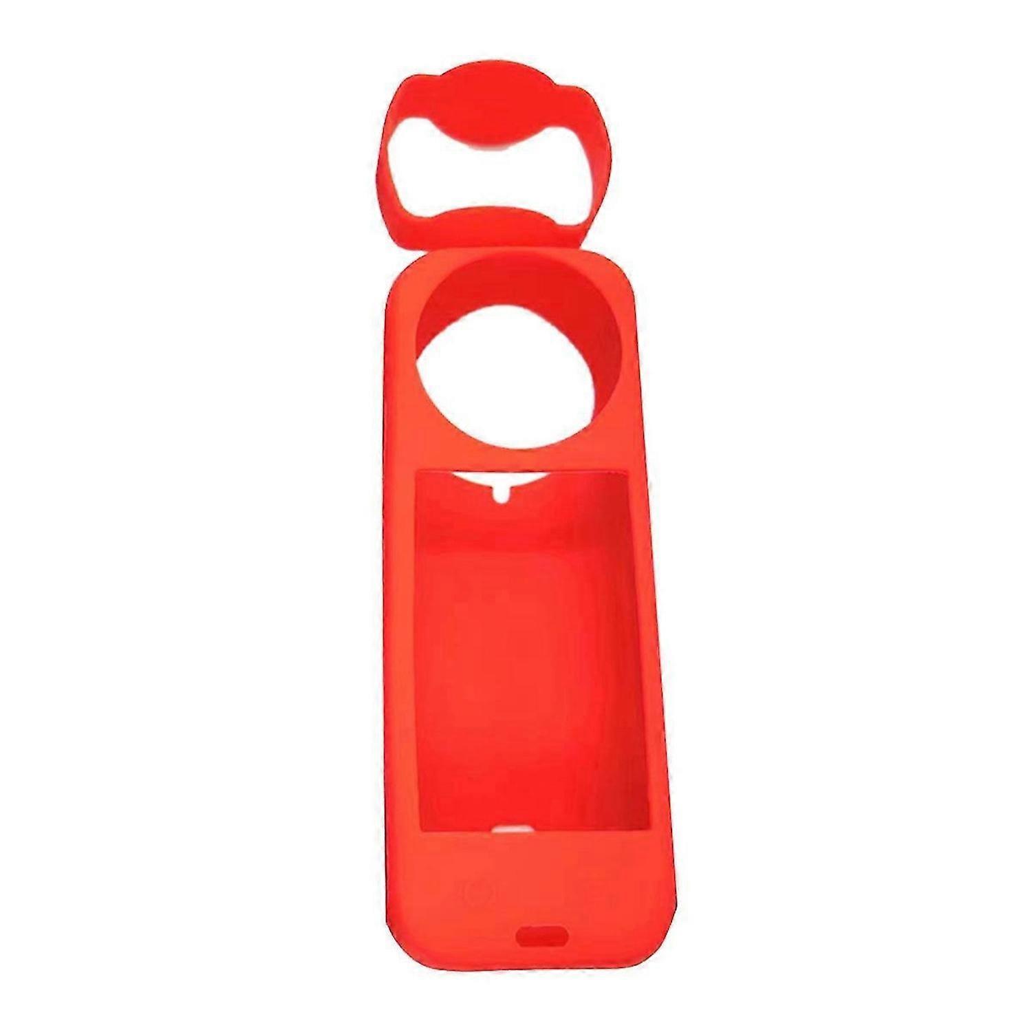 For Insta360 X4 Silicone Cover Protective Case Anti-Drop Case Red