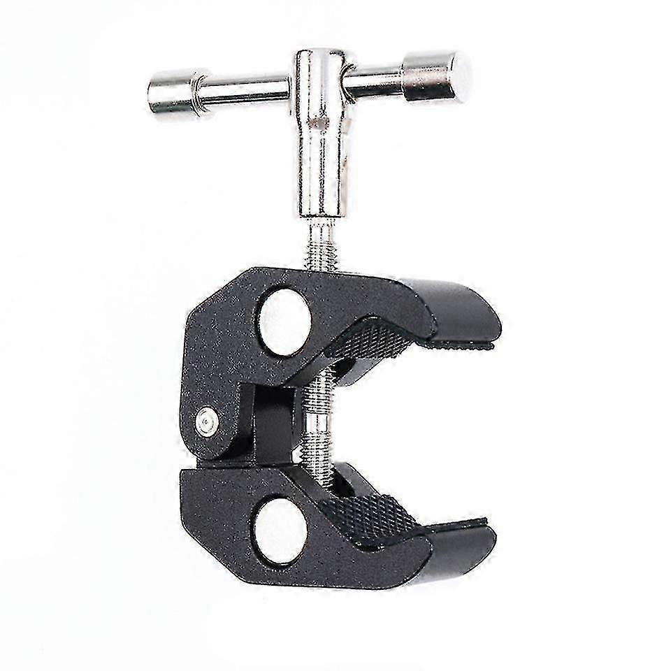 Sturdy Crab Claw Clip in Black for Securing Photographic Equipment on Desks and Sidings