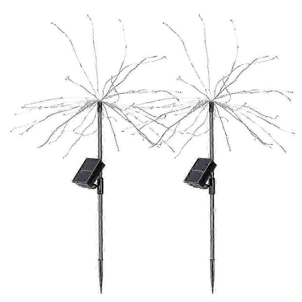 2Pcs/Set Outdoor Solar Garden Decorative Lights Lawn Lights Holiday Lighting