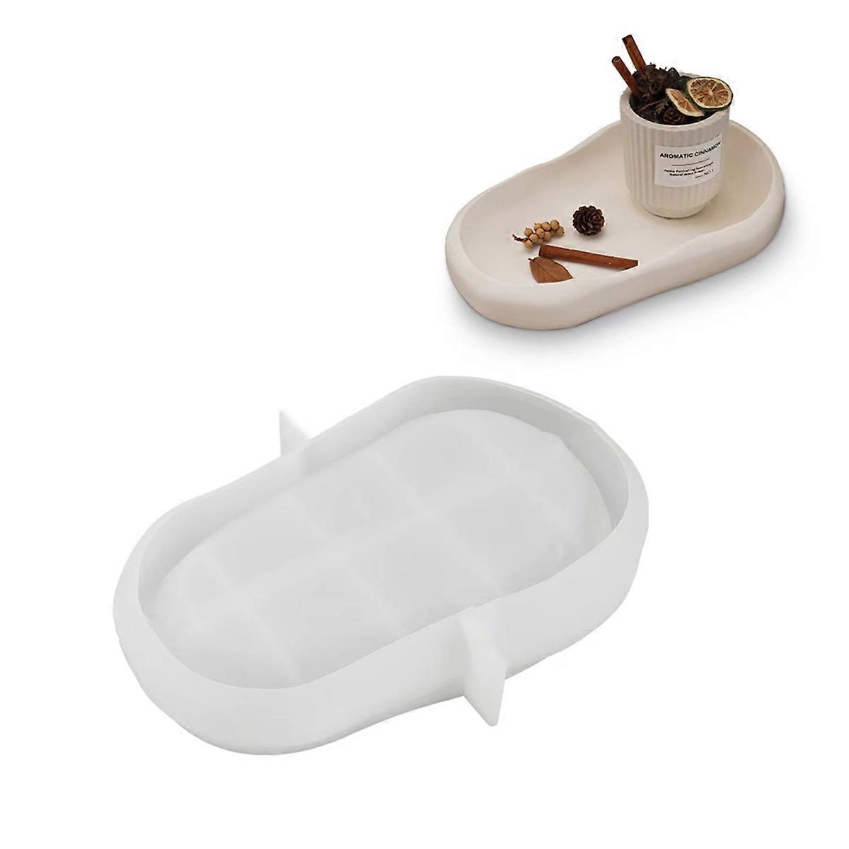 Oval Storage Tray Molds Handmade Storage Plate Molds Castings Molds Craft Supply M