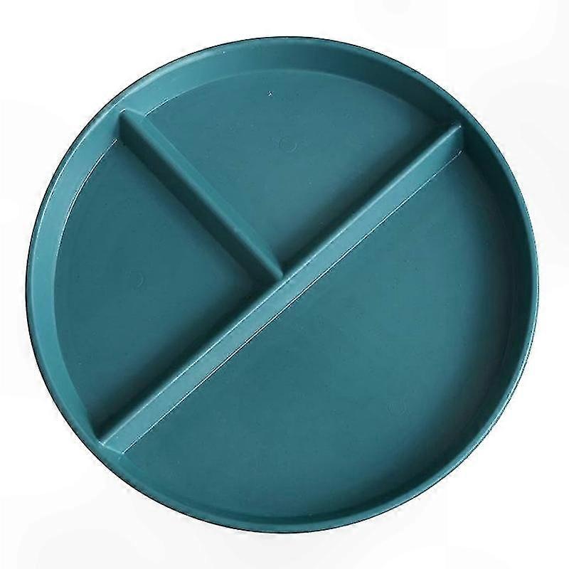 Biodegradable 3-Section Plate, 23cm, Wheat Straw Material, BPA-Free, Ideal for Portion Management