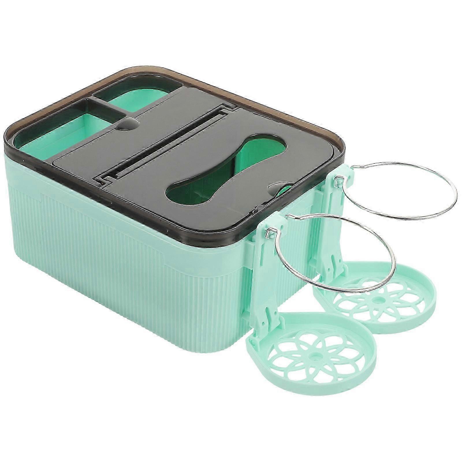 Multipurpose Storage Box For Car Tissue Organizing Light Green 28X17Cm Ideal For Drivers 1Pack