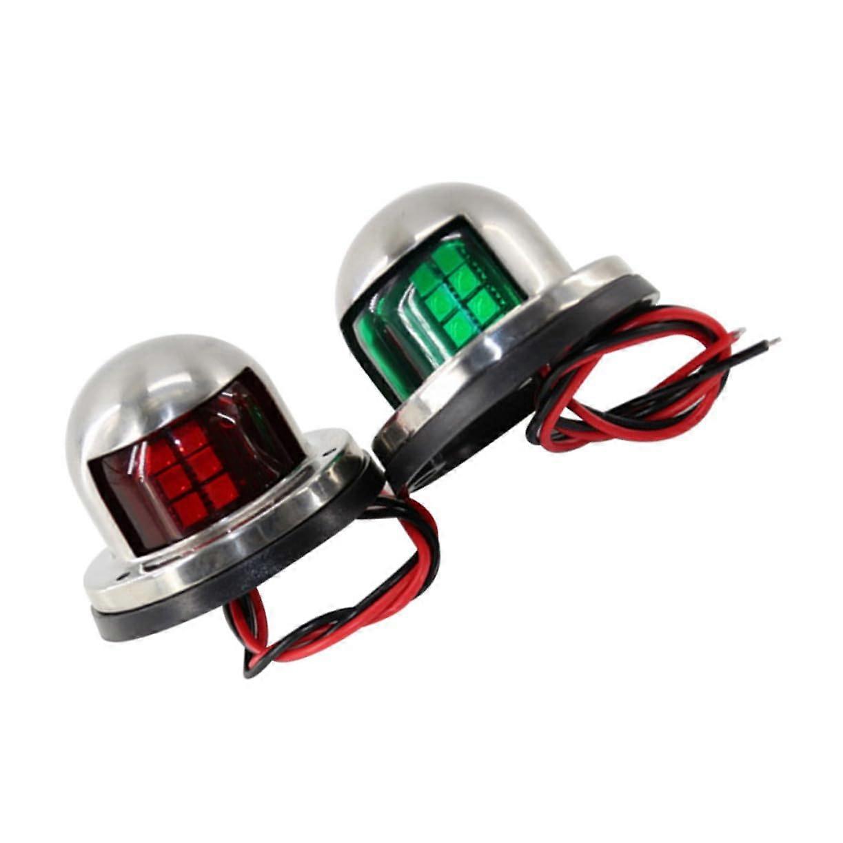 1 Pair LED Navigation Signal Lights For Boats Side Lights Dinghy And Fishing Boats Energy Efficient And Bright