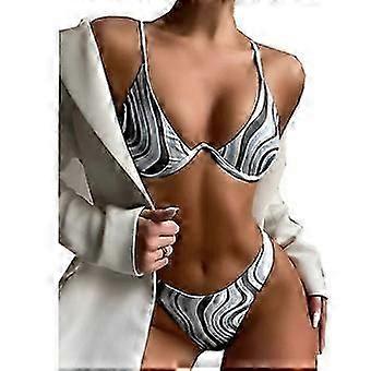 Women's Sexy Triangle Bathing Two Pieces Swimsuit Bikini Set