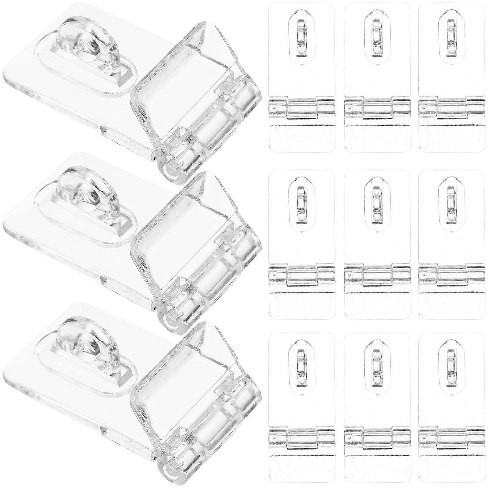 Clear Box Lock Acrylic Hasp Buckles for 48Sets Transparent Jewelry Buckles