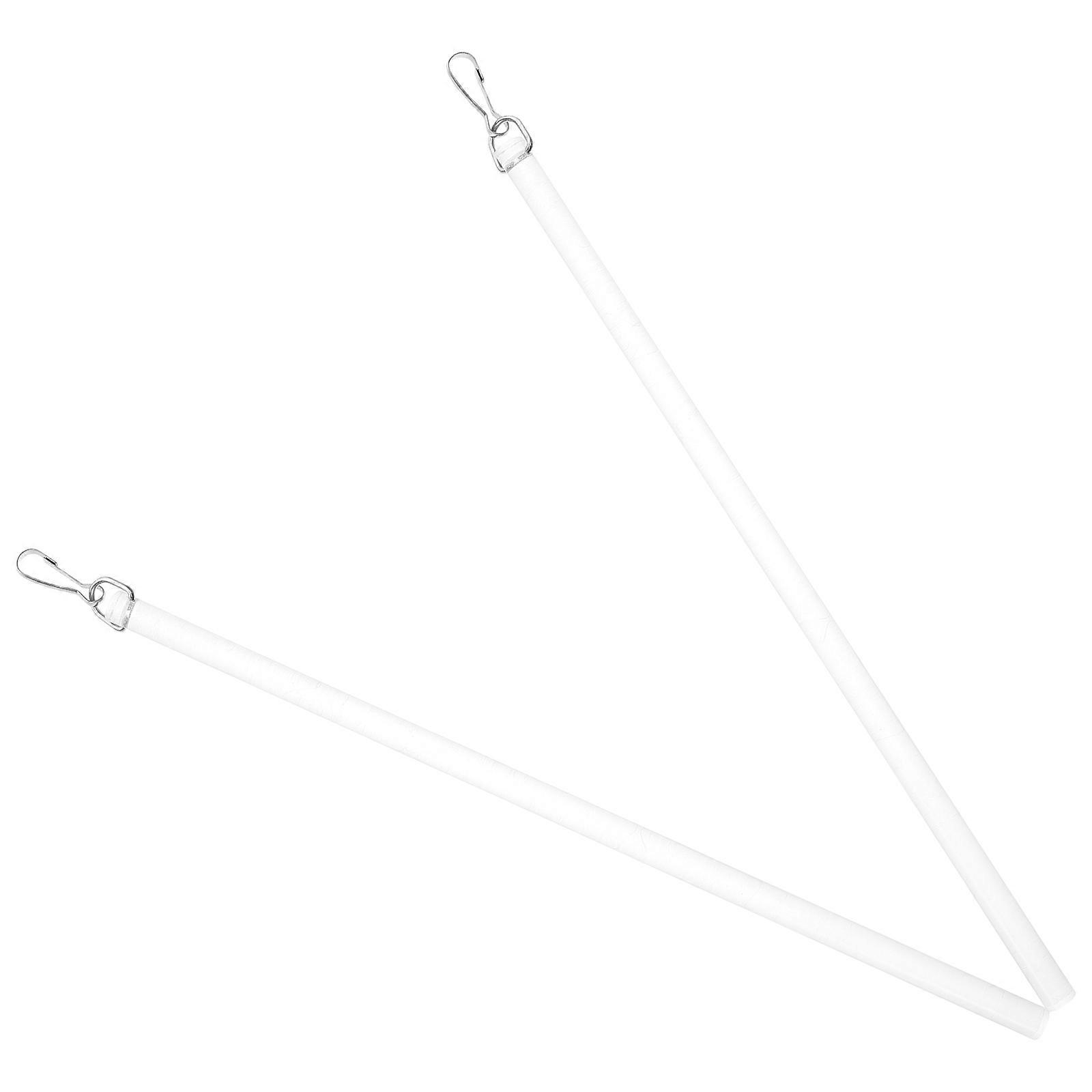 Curtain Pull Rod with Hook Transparent Acrylic Drapery Pull Rod 8Pcs