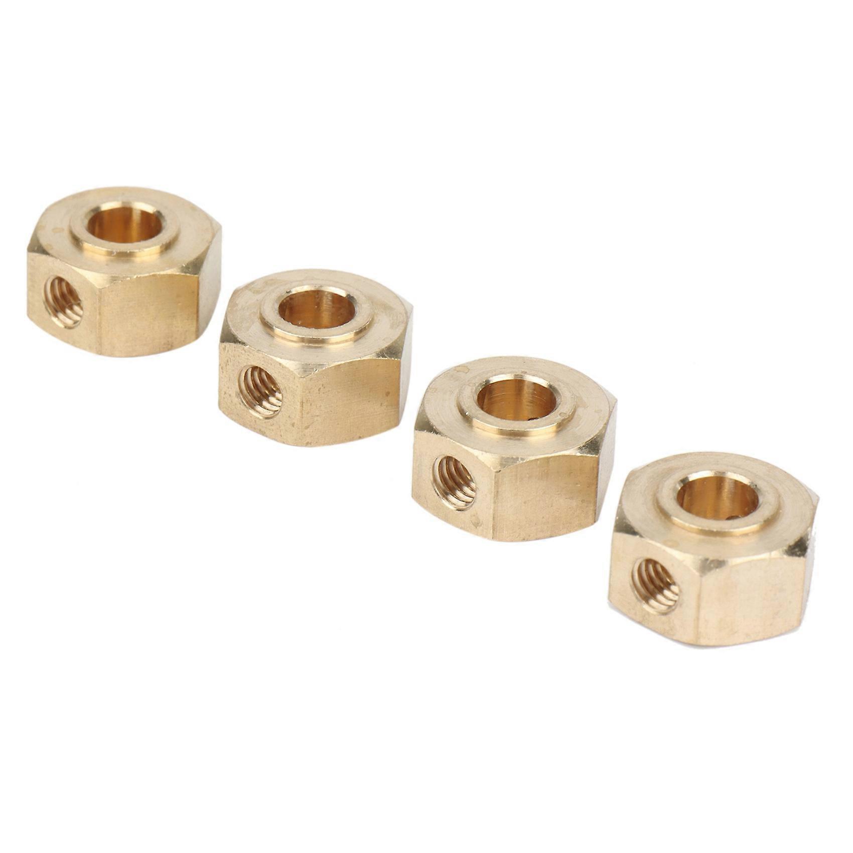 4PCS Brass 12mm Hex Wheel Hub Adapter for YK4102 YK4103 YK4082 YK6101