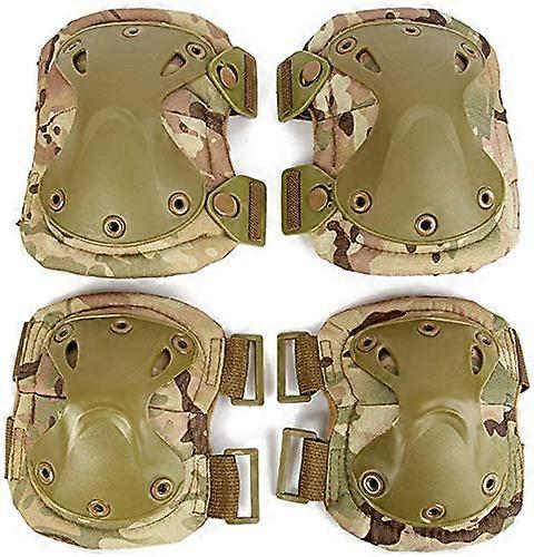 Tactical Sport Protective Gear Set, Elbow And Knee Pads, Camouflage Military Style, Shooting Protective Gear