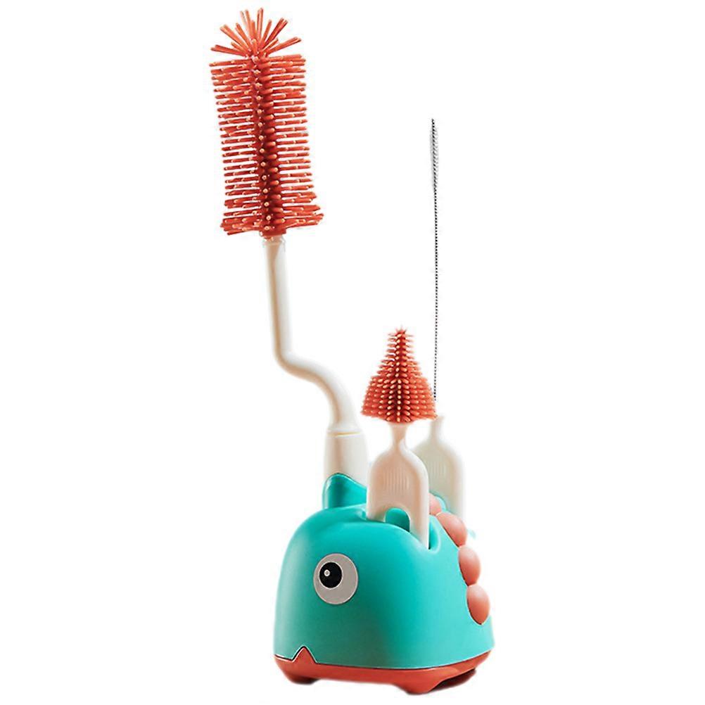 Straw Cleaning Brush Set For Baby Bottles Suitable For Home Use And Outdoor Travel 4 Sets In Light Green