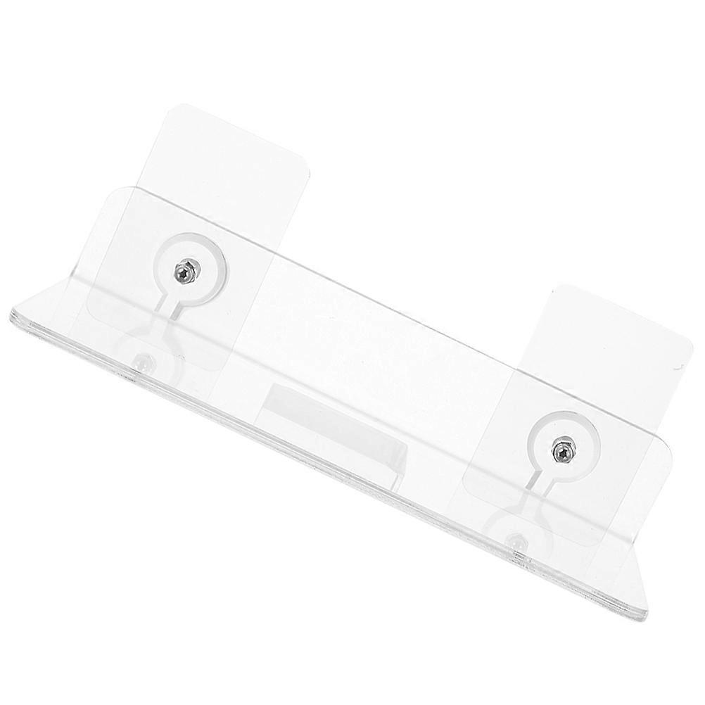 Acrylic Floating Shelf Bathroom Storage Rack Toiletries Display Transparent Material 1Set