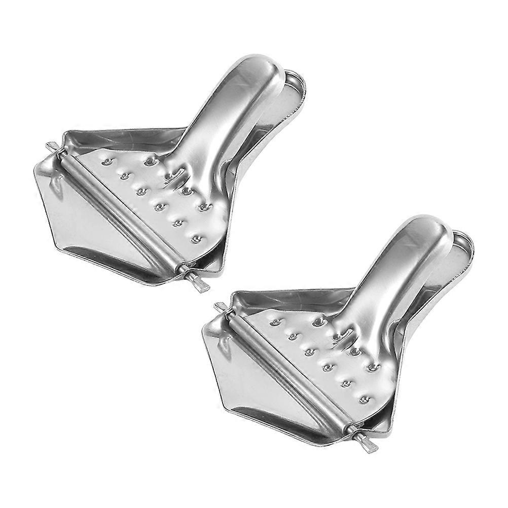 Manual Lemon Juicer Stainless Steel for Home Use 2Pcs Fruit Squeezer