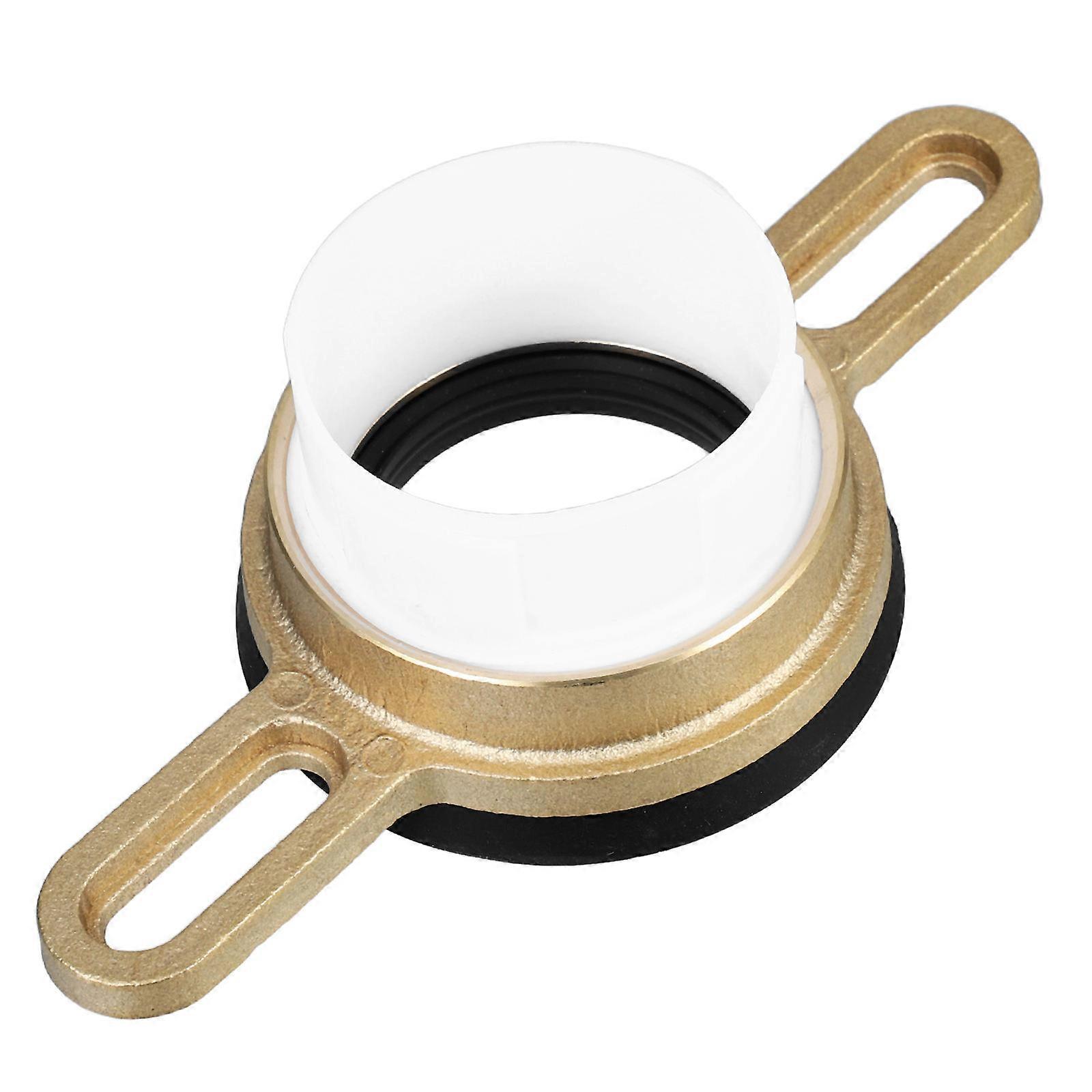 Urinal Installation Accessories Flange Set 3 Sets Hygienic Outlet Connecting Parts Rectangular Shape Home Bathroom