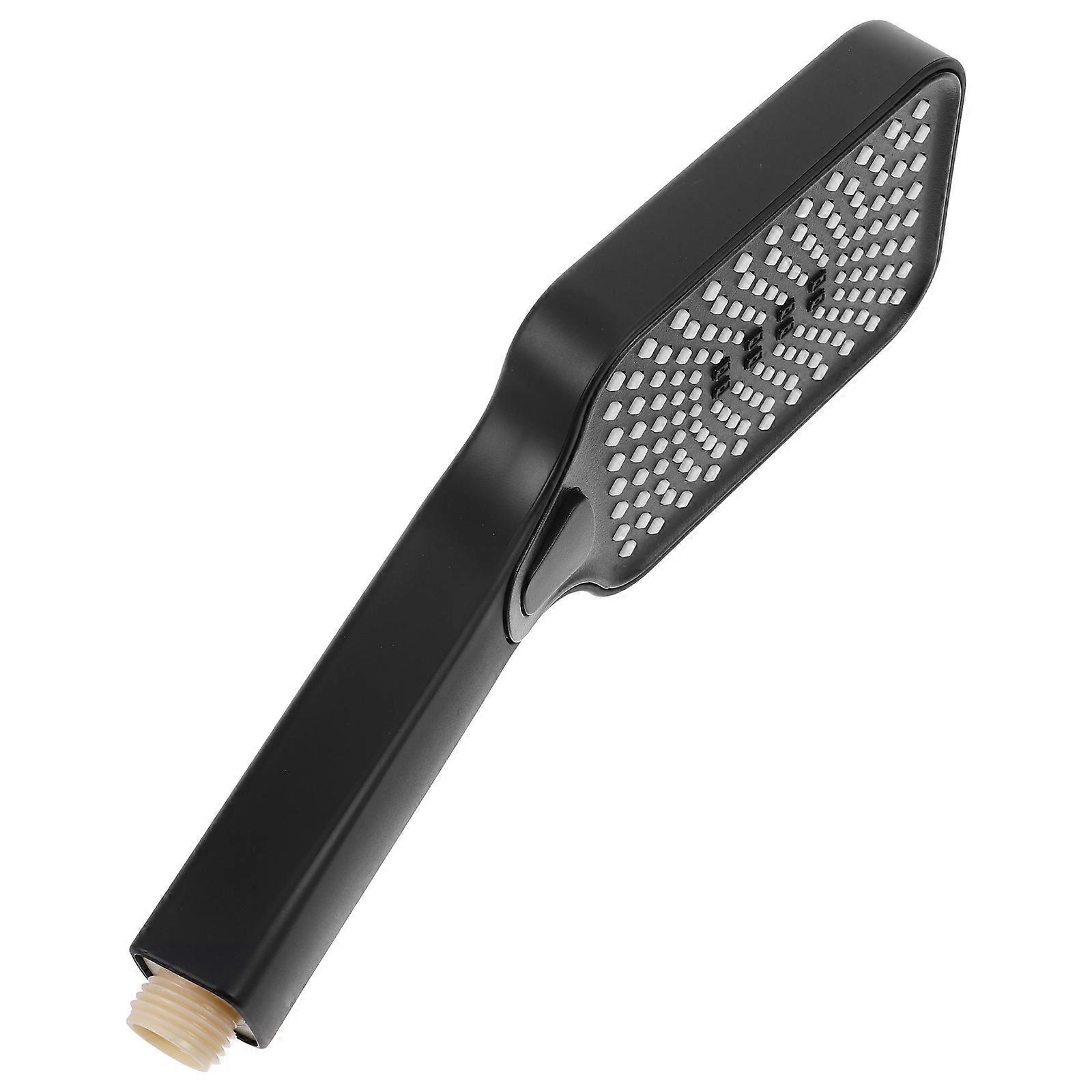 Black Hand Held Shower Head with Powerful Water Flow 2Pcs Set