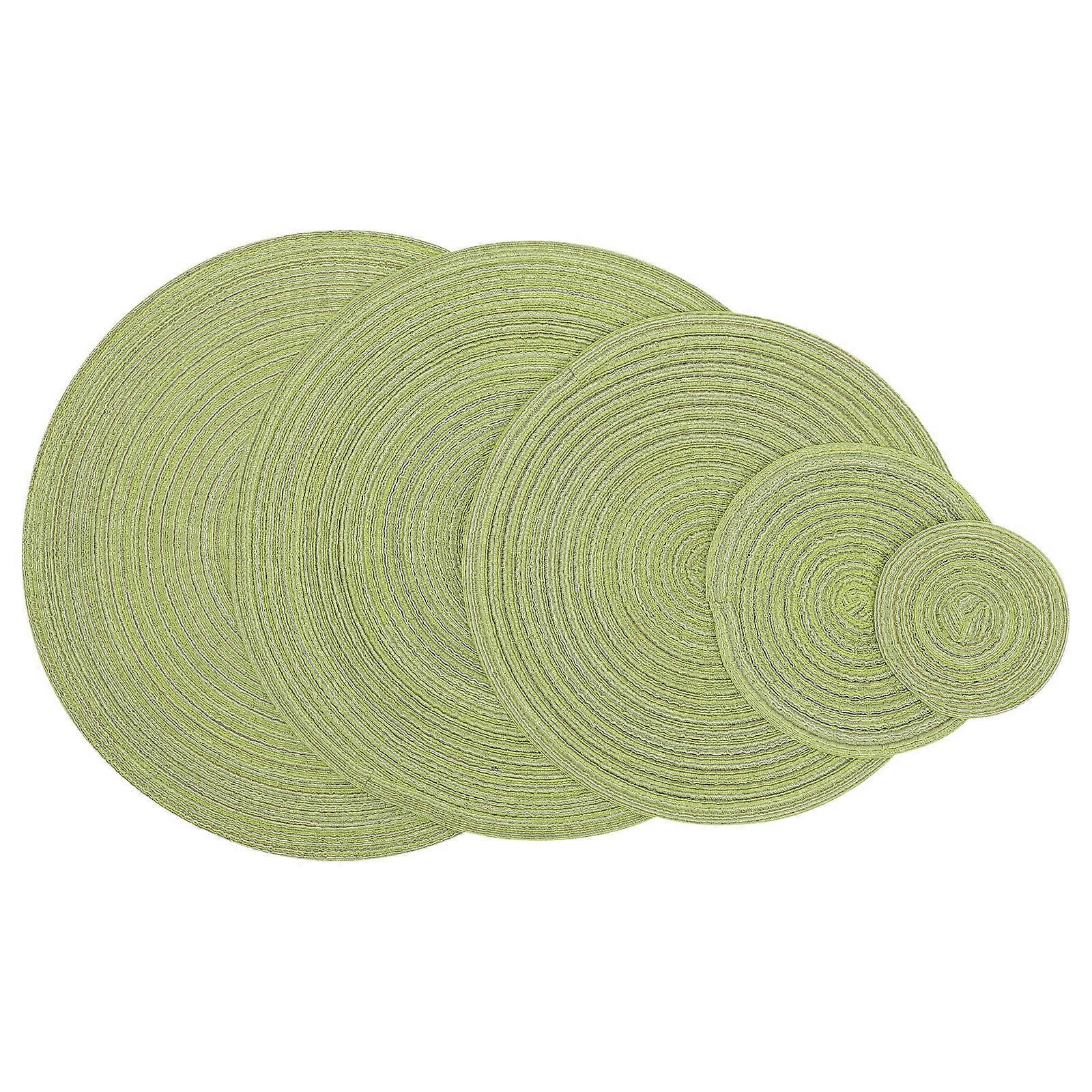 15Pcs Nordic Style Woven Cup Mat Set for Dining Table Protection