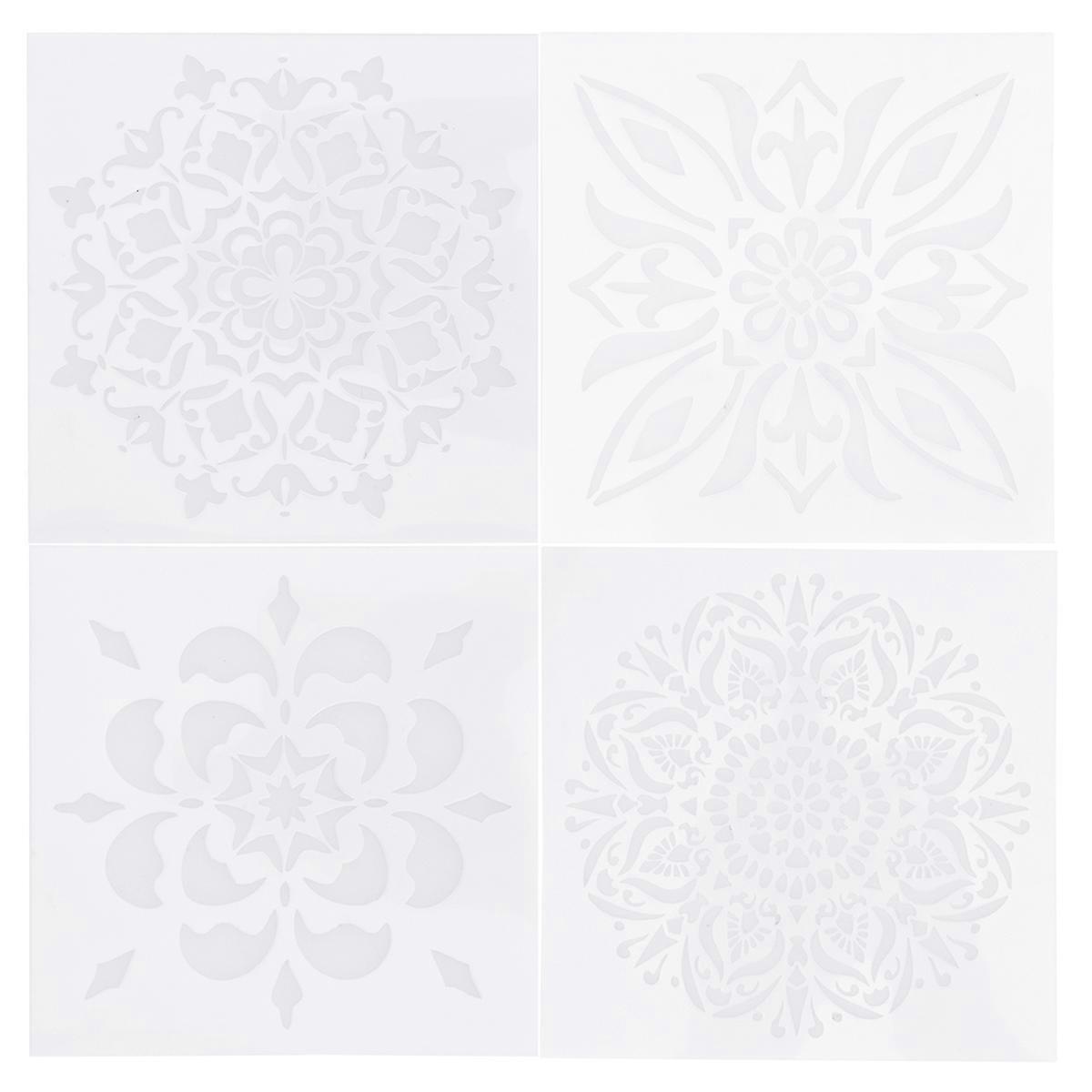 Cake Decorating Tool for Fondant Using 12Pcs Stencil Molds Set